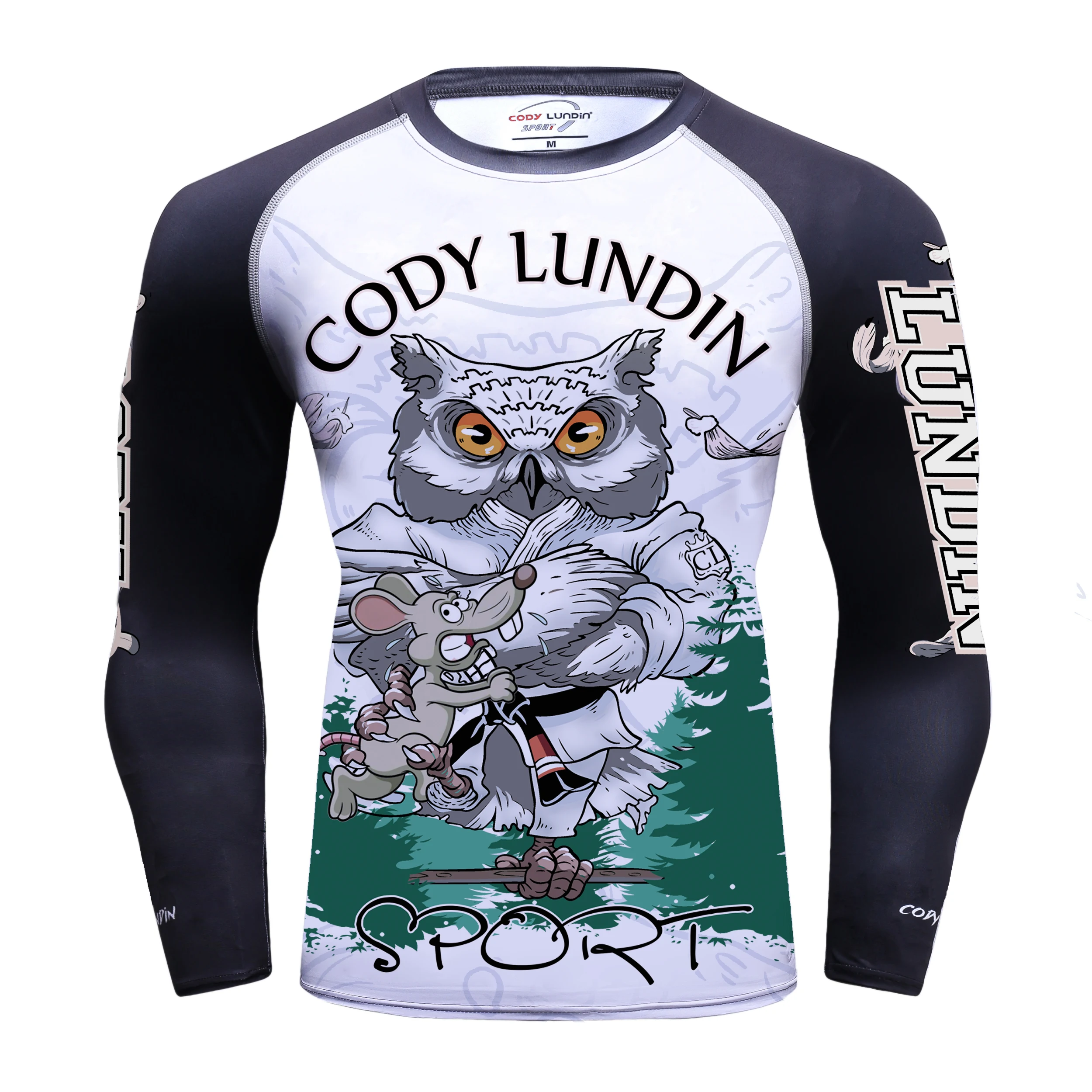 

2021 Digital Printed Rash Guard Jiu Jitsu Running Long Sleeve Gym Tops For Men