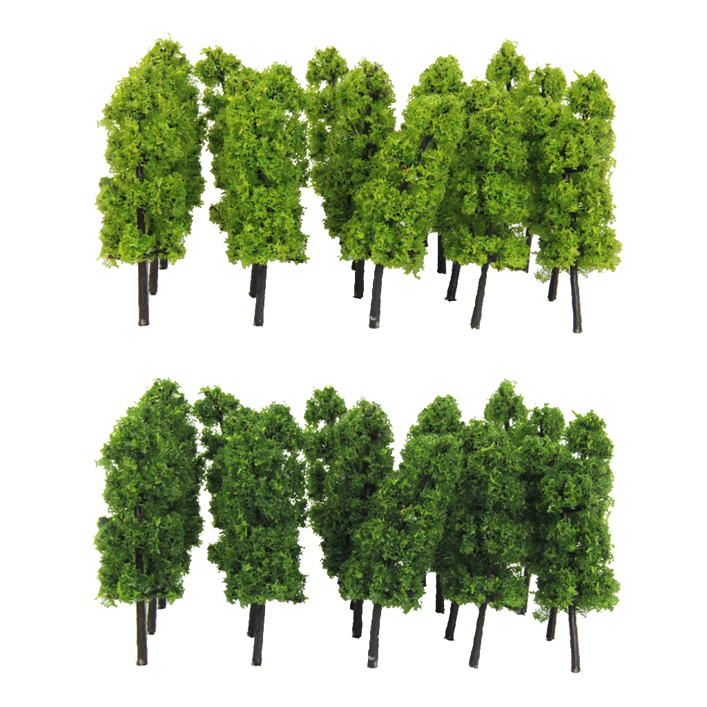 60 Pack Model Tree -1/150 1/200 Scale Train Railway Scenery Architecture Street Park Layouts Supplies | Игрушки и хобби