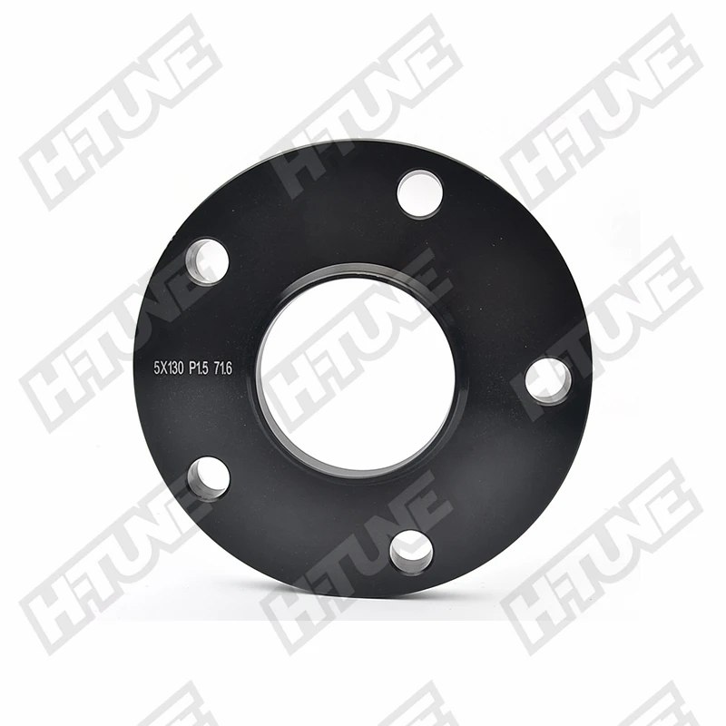 

H-TUNE A Pair Forged Aluminum Black 15mm 5x130 71.6CB Hub Centric Wheel Spacers Adapters 14*1.5 Studs