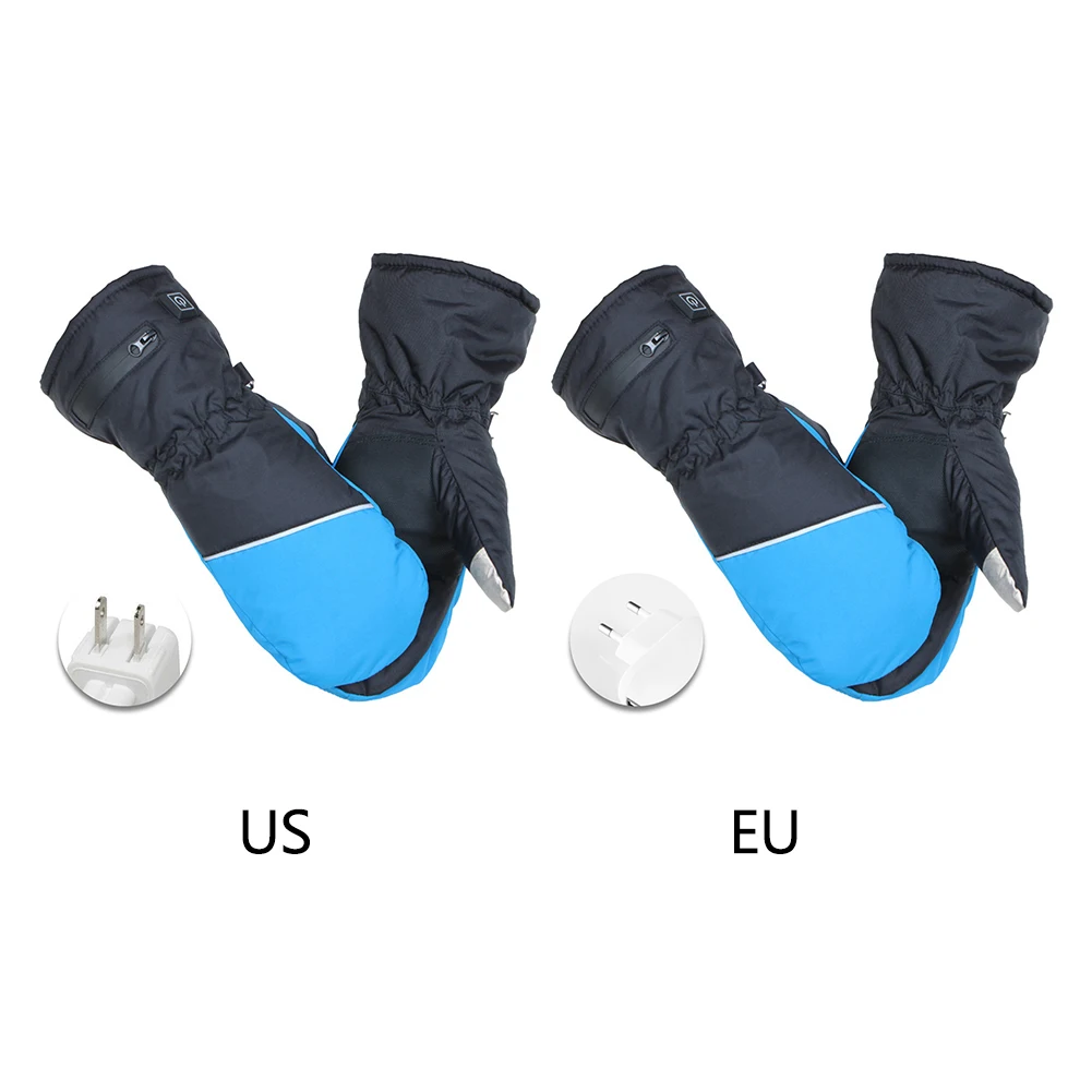 

1 Pair Outdoor Sports Warm Winter Hiking Washable Women Gloves Rechargeable Riding Adjustable Temperature Skiing Anti-slip