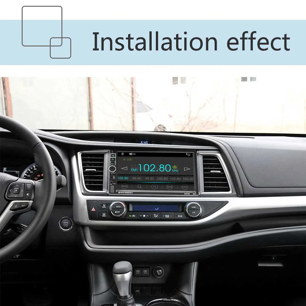 Android Автомагнитола 2 Din Авторадио gps навигация 2din универсальный мультимедийный