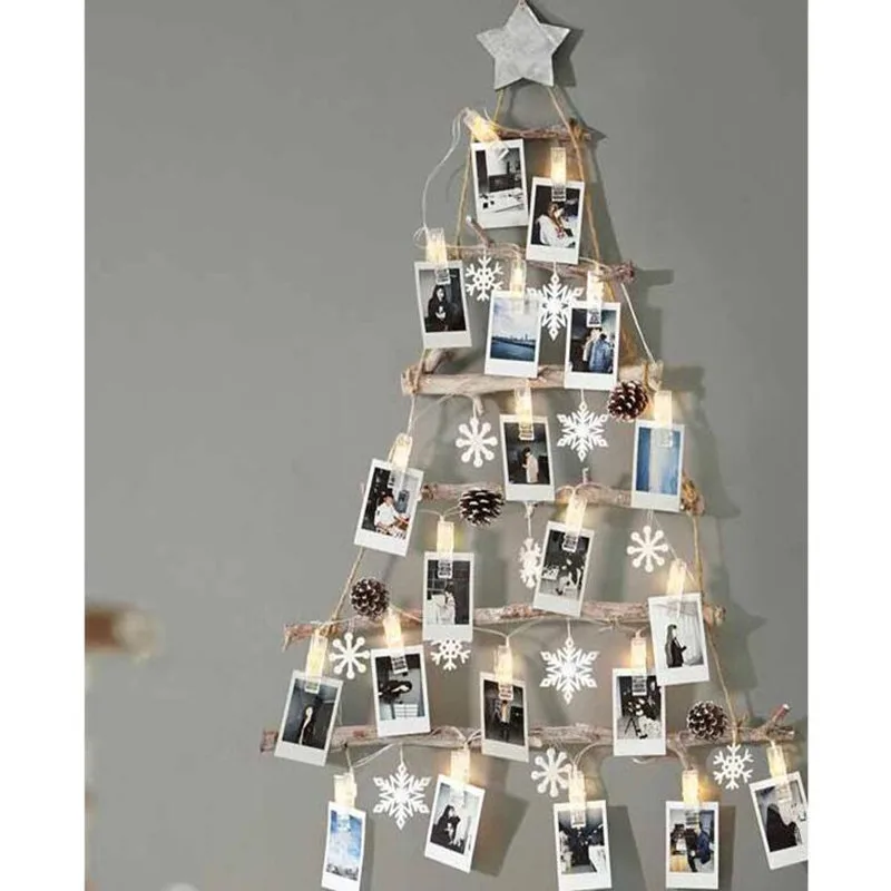 Светодиодная Счастливого Рождества лампа пластиковый шнурок с зажимом для