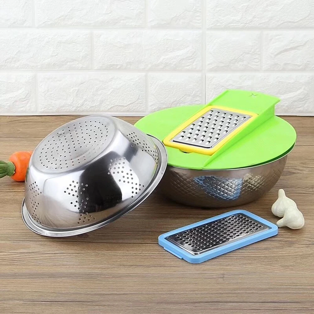 Набор из 5 нержавеющая сталь средство для мытья риса сливная корзина смешивания