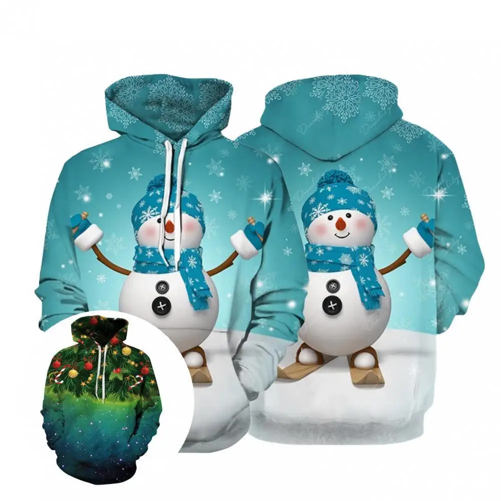 

Warm Great Santa Claus Thick Hat Christmas Hoodie All Match Autumn Hoodie Hat for Daily Wear