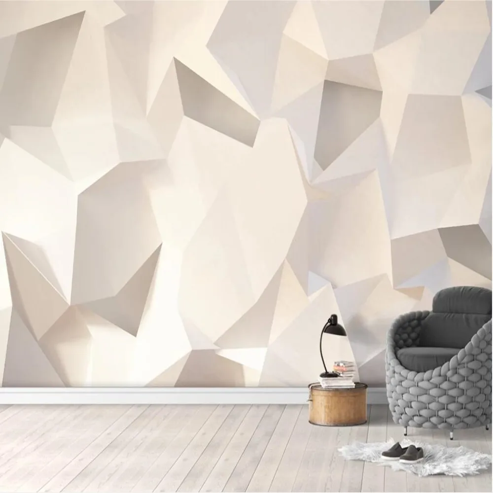 Milofi Пользовательские Большие Настенные обои стены трёхмерные геометрический