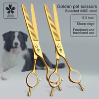 pet grooming puffy scissors thinning and cutting hair close to straight cut puffy scissors teddy bichon grooming scissors