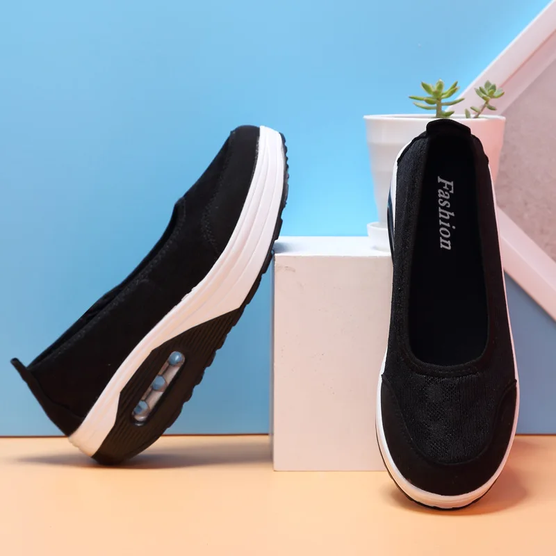

2019 Summer New Women's Thick-soled Shoes Shake Fashion Casual Shake Shoes Thick Bottom Sponge Cake Single Cushion Shoes