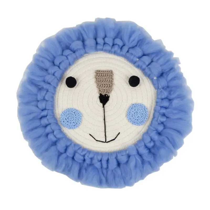 

Sheep/Lion Hanging Decorations Handmade Cotton Thread Weav Animal Head Ornament Dropshipping