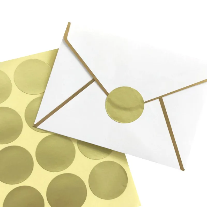 

1600 шт./упак. продано цветные пустые Золотые круглые дизайнерские наклейки для упаковки подарков, упаковочные коробки, товары для домашней с...