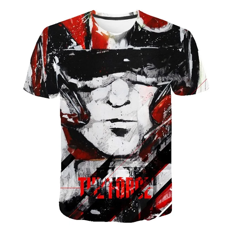 Off white Высокое качество Мужская футболка 3D мультфильм фильм костюм футболка harajuku для взрослых Дарт Вейдер модная мужская футболка Топ