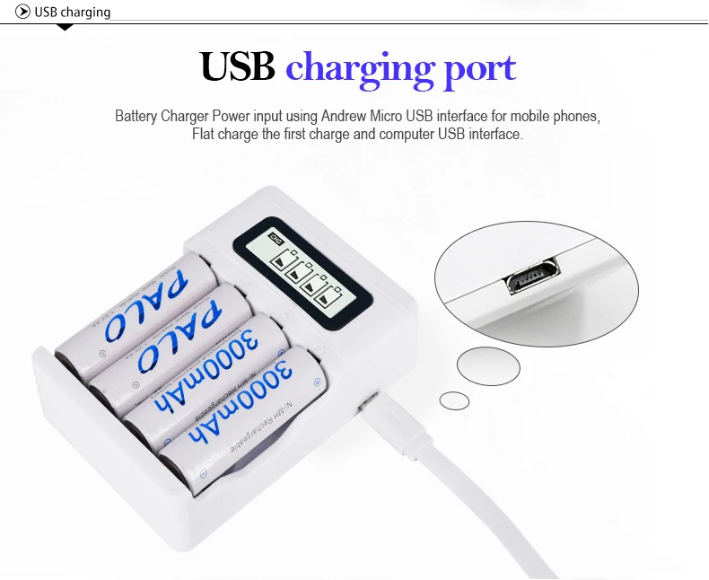 PALO 8 шт. AA батарея 3000mAh 1,2 V Ni-MH AA Аккумуляторы для камеры светодиодный светильник игрушки MP3 mp4 батареи для микрофона