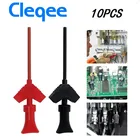 Cleqee P5003 10 шт.компл. микрозахваты SMD IC контакты тестовый зонд разъемы Dupont логический анализатор тестовый крюк зажим для перемычки W