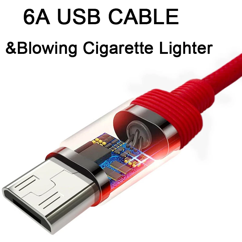 Hot Sell 4 In 1 Micro USB Type C Charger Cable with Cigarette lighter Multi Usb Port c Mobile Phone Wire For Samsung IPhone | Мобильные
