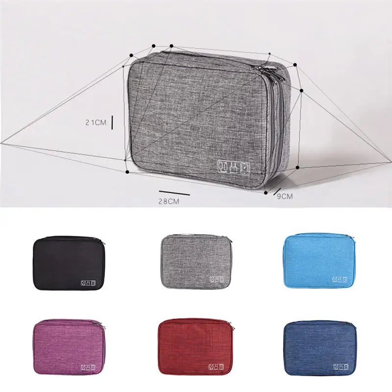 Travel Digital Storage Bag Portable Electronic Accessories Cable Organizer Power Charger Pouch Zipper Box Case USB | Дом и сад