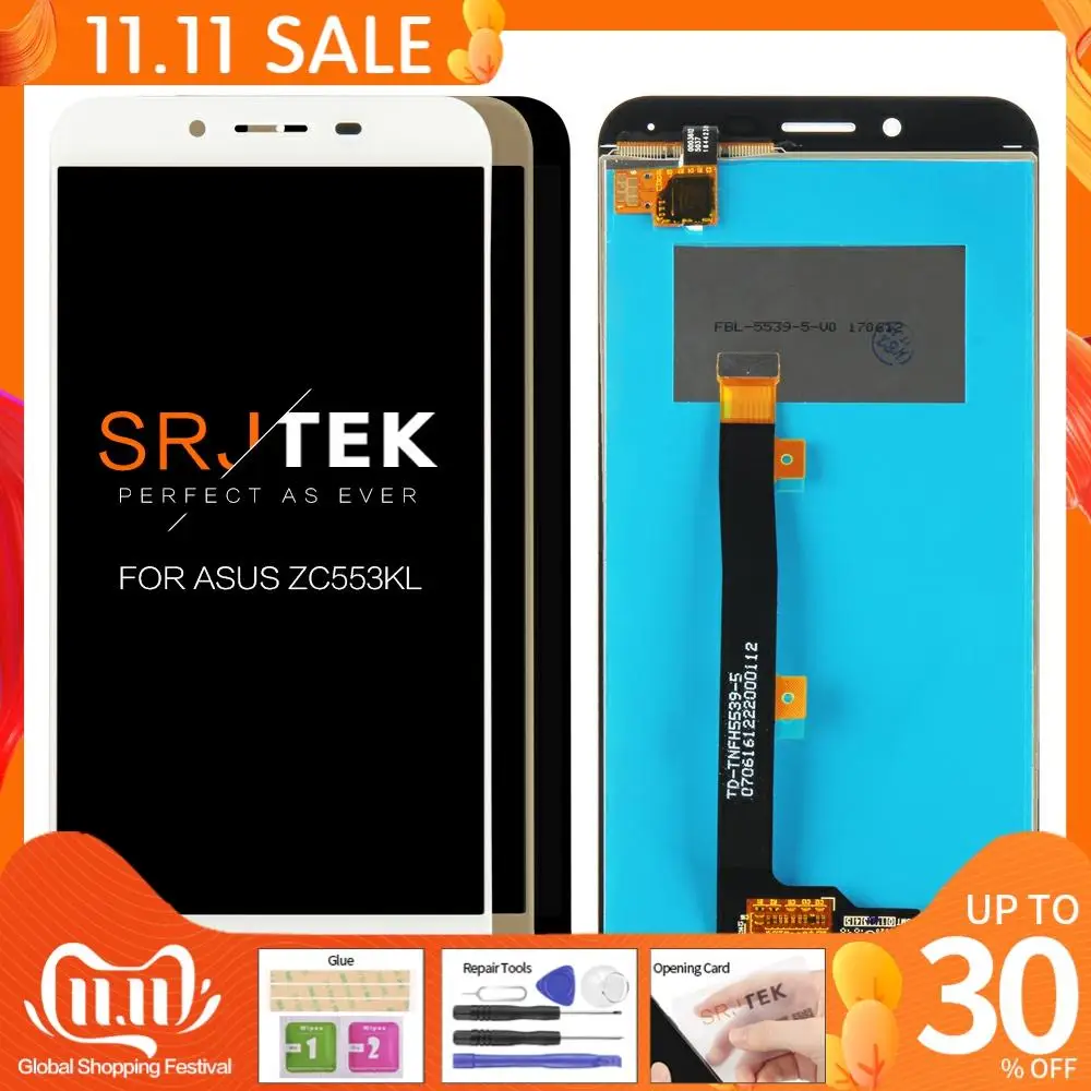 Черный/белый/золотой ЖК дисплей 5 дюйма для Asus ZenFone 3 Max ZC553KL + дигитайзер сенсорного