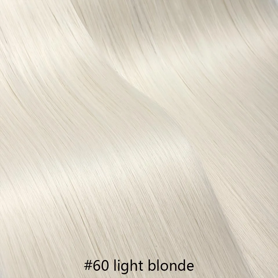 light blonde SNOILITE 26 дюймов Длинные прямые 5 клипс в одном куске Наращивание волос Синтетические зажимы в высокотемпературном волокне черный коричневый шиньон - Цвет: light blonde