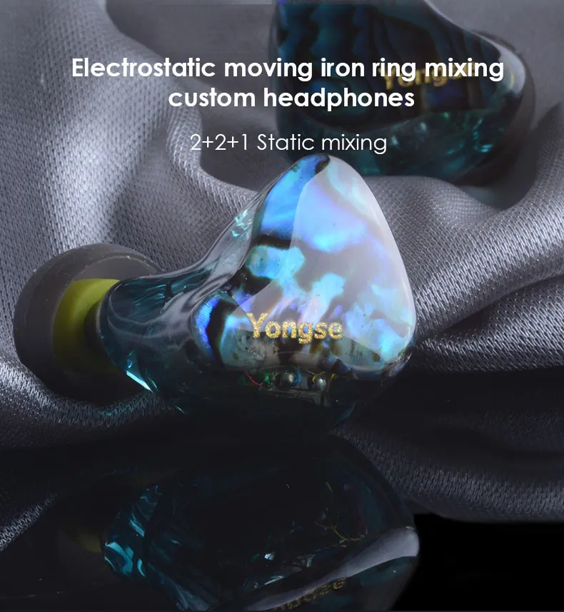 

CABLETIME HIFI fever earplugs wired / electrostatic moving iron hybrid custom in-ear headphones