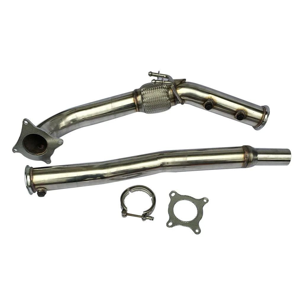 

Turbo Catless Downpipe Exhaust for 2012-13 Volkswagen Golf R MK6 2.0 FSI turbo SS Downpipe 3" piping