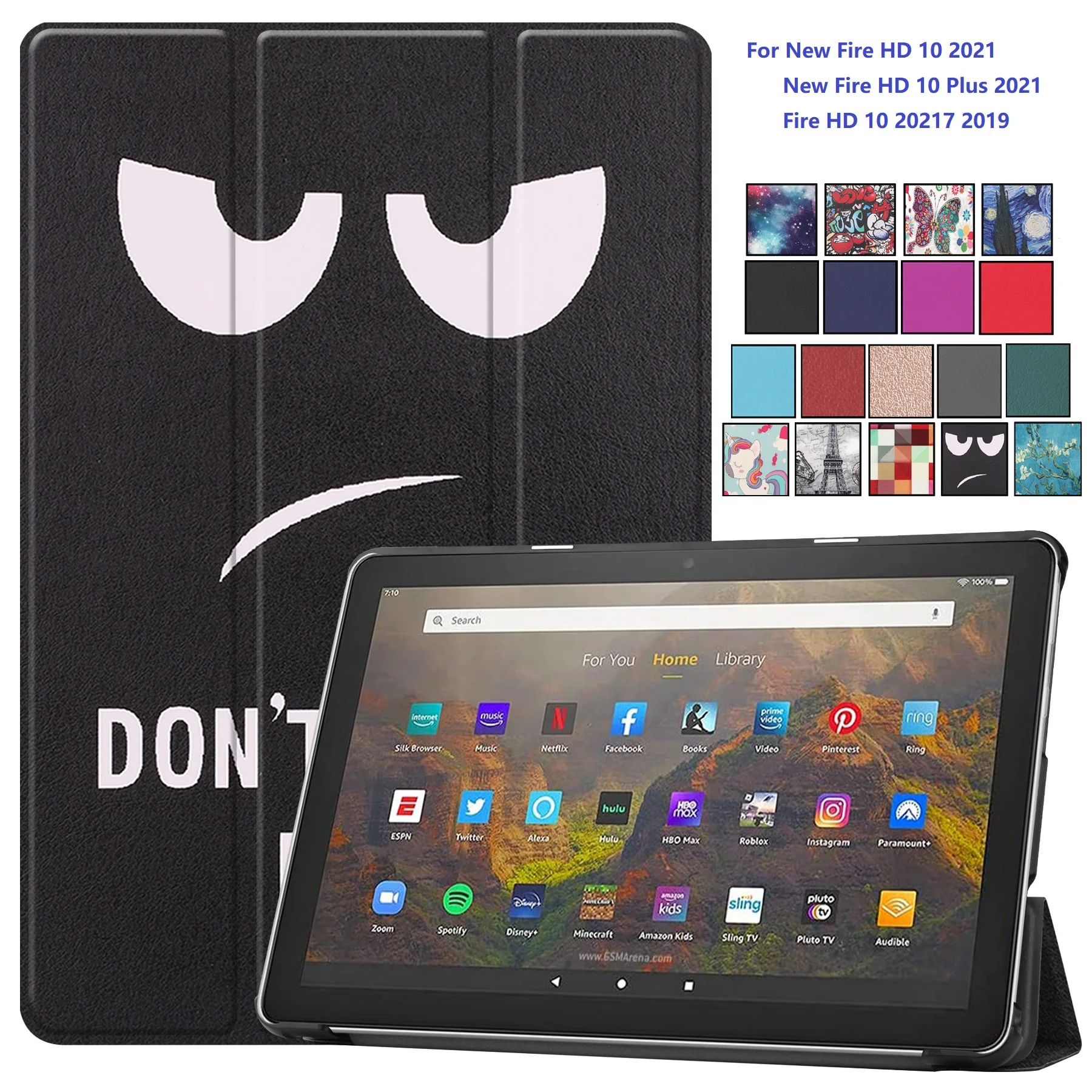 

Магнитный чехол для нового Kindle Fire HD 10 2021, чехол для планшета New Fire HD 10 Plus 2021 11 поколения
