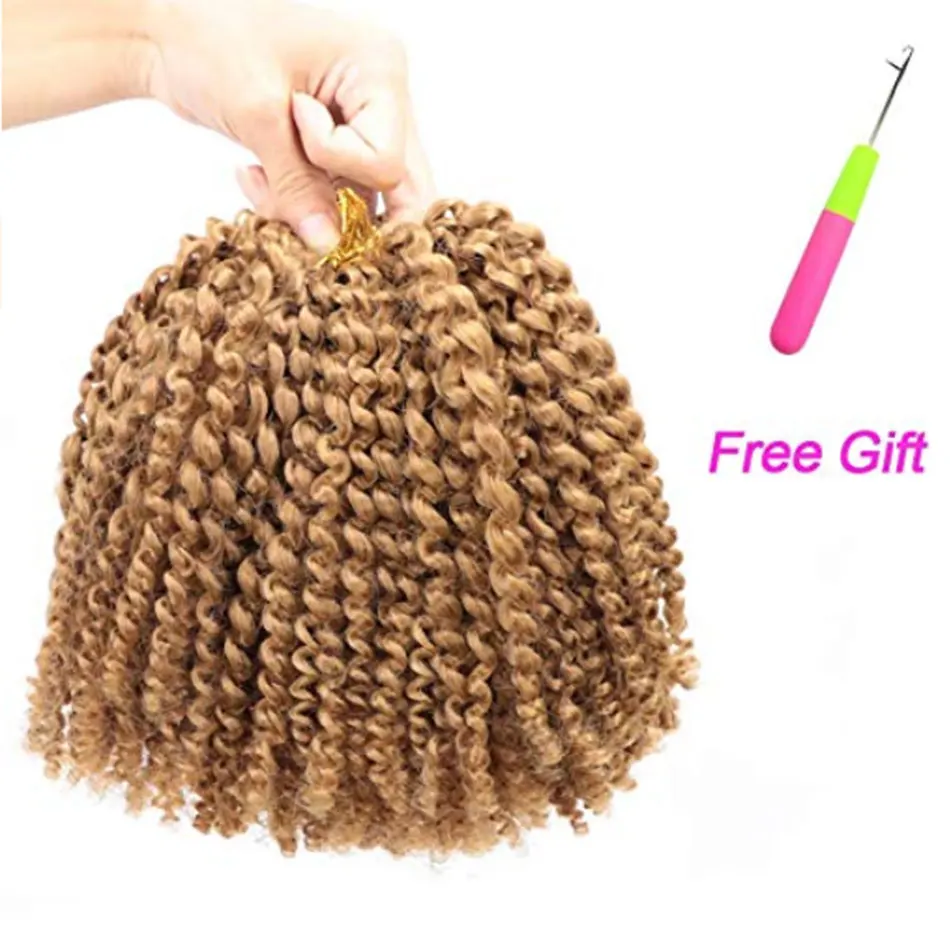 Синтетические волосы Омбре для наращивания marlybob jerry curl jamaican bounce кроше афро