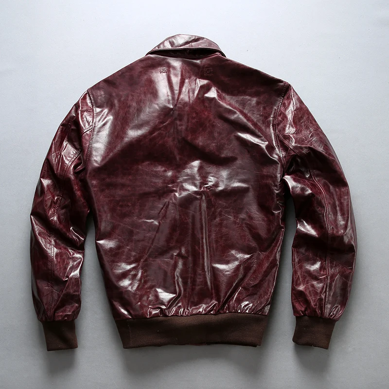 Мужская куртка из воловьей кожи светло коричневая приталенная с воском