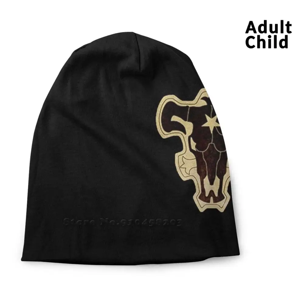

Black Bull Hip-Hop Hat Beanie Hat Casual Polyester Knit Cap Black Clover Black Bull Black Bulls Magic Anime Manga