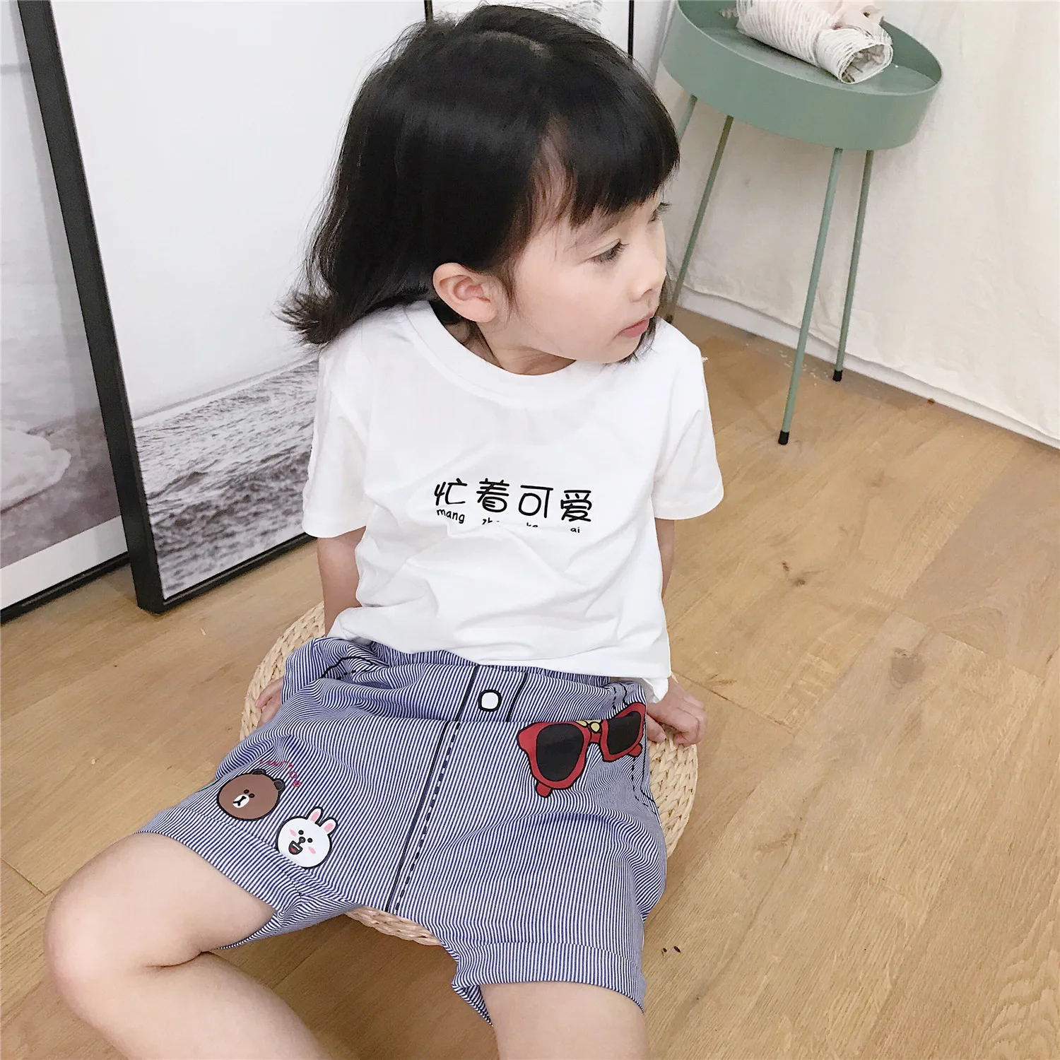 Tonytaobaby/Новые летние милые штаны с рисунком для мальчиков и девочек Штаны