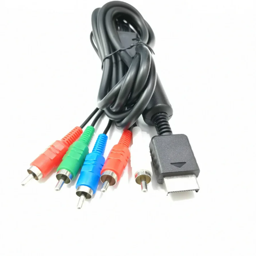 

180cm Component 5 RCA AV Audio Video HD TV Cable Cord for Sony PlayStation 2 3 PS2 PS3 Controller Console