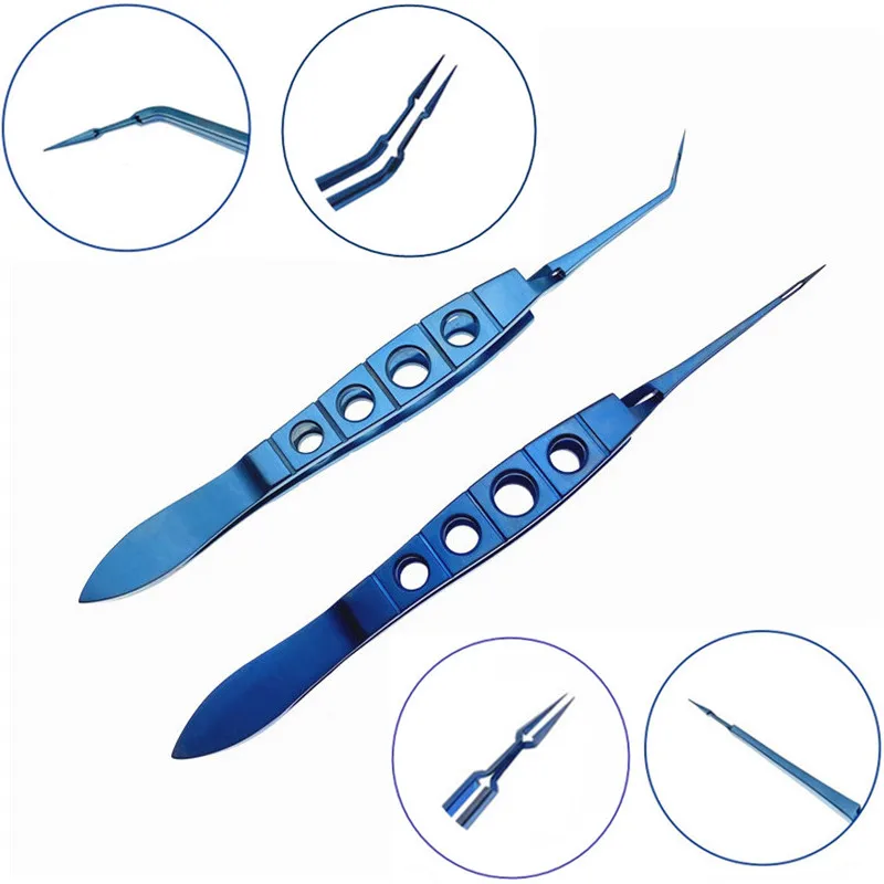 1 шт. Akahoshi Phaco Prechopper изогнутый/прямой титановый офтальмологический инструмент для