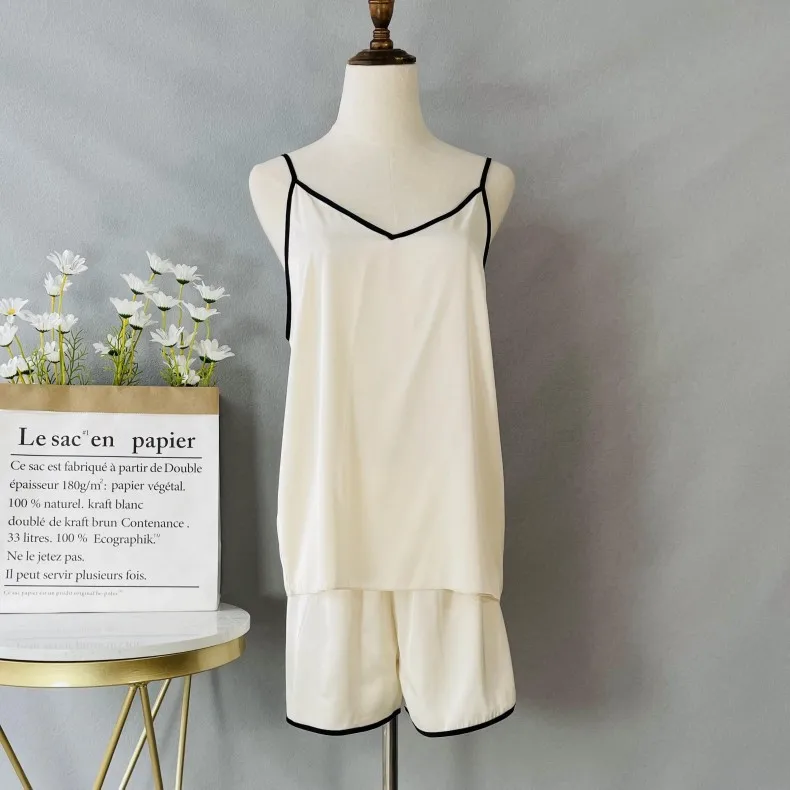 

Пижамный костюм, женская ночная рубашка, сексуальная летняя новая Домашняя одежда, интимное белье, атласная одежда для сна, пижама, повседне...