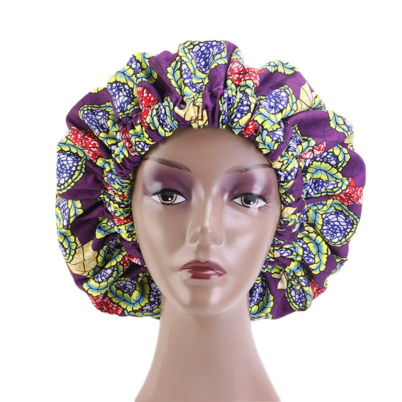 Тканевая шапка для сна из Анкары с принтом эластичная чалма широкими лентами