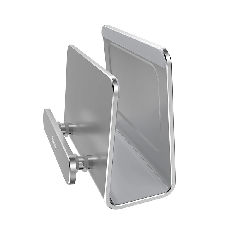 Silver Настенный держатель для телефона Baseus, крючок для дома, спальни, дома, металлический многофункциональный крепкий металлический настенный крючок на присоске - Цвет: Silver