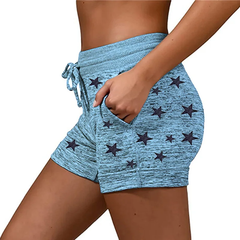 

Women Summer Sports Shorts Lace-up Run Bike Casual Loose Pockets Shorts European Style Casual Home Plus Size S-5XL Hot Sale