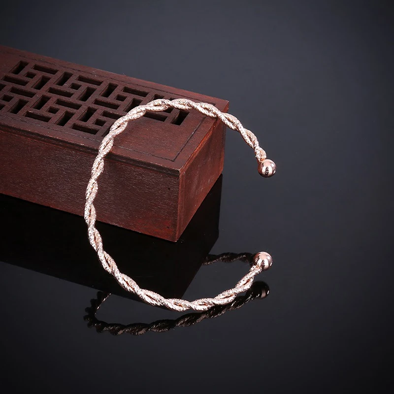 Модный двойной витой изысканный браслет Джокер шар скраб Роскошный Открытый