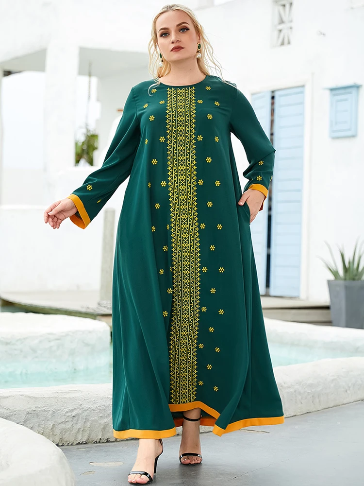 

Ramadan Eid Mubarak Turkish Maxi Dresses For Women Abaya Dubai Islam Muslim Fashion Long Dress Caftan Robe Longue Femme Kaftan