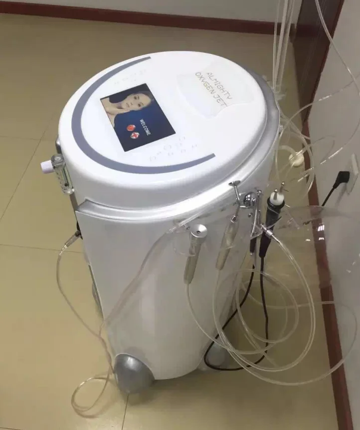 

A0501 Floor standing 7 in 1 water oxygen beauty facial machine with skin analyzer