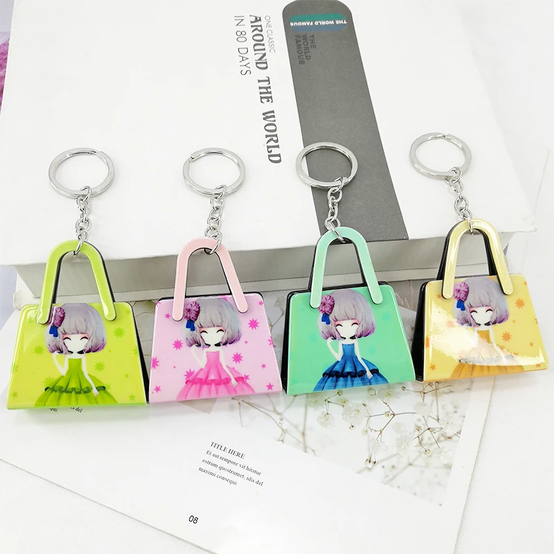 Новый креативный акриловый УФ печать зеленого цвета брелок Подвеска Аниме