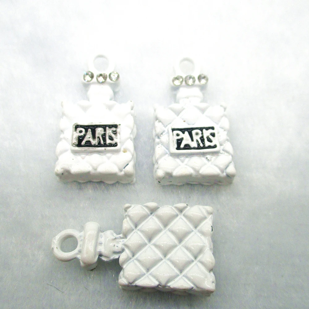 10pcs/lot Plaid stripes Perfume Bottle Charms Metal Pendants Earring Enamel Fashion Jewelry Accessories XL416 | Украшения и