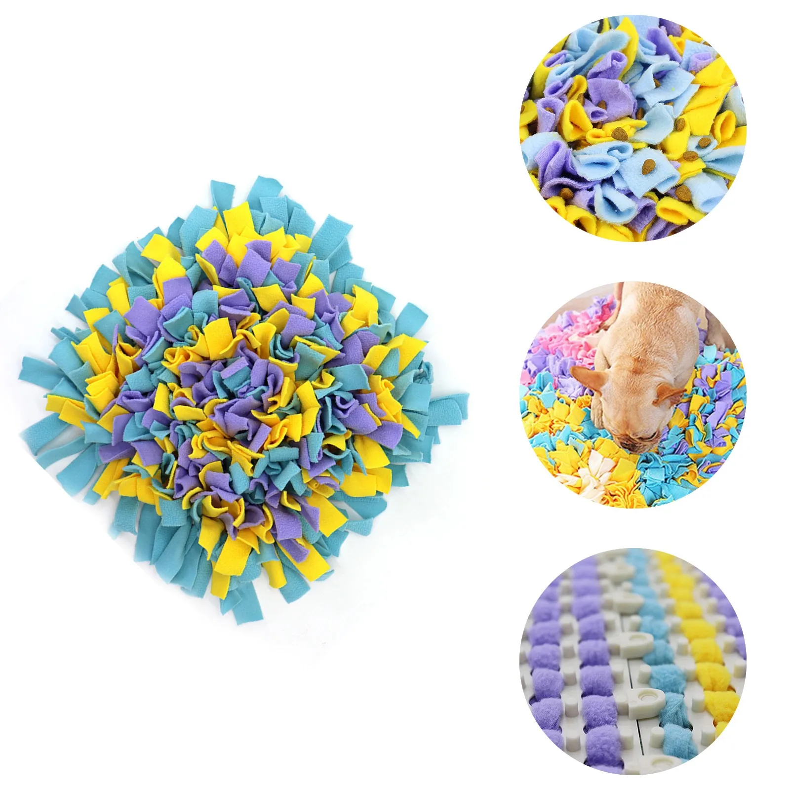 Игрушки для собак больших Интерактивная мохнатый нюхательный коврик кормления