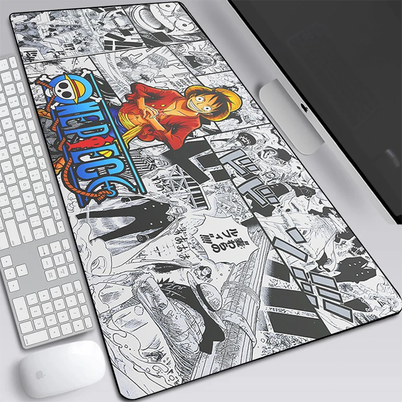 

One Piece Anime Large Lock Edge Mouse Pad Computer Mousepad 80x30cm Gaming Padmouse Gamer Laptop Keyboard Mouse Mats Dropship