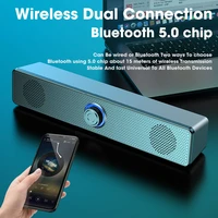 4d surround soundbar bluetooth speakers wired stereo subwoofer sound bar for laptop pc home theater tv aux computer speaker