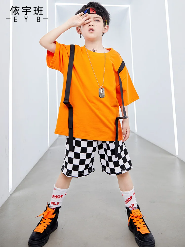 Танцевальная одежда в Корейском стиле с длинными рукавами для мальчиков и