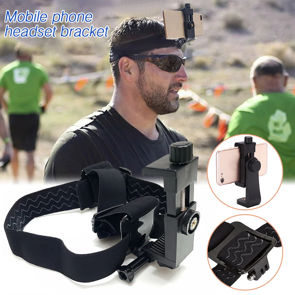 Повязка на голову держатель для телефона повязка крепление ремешок регулируемый