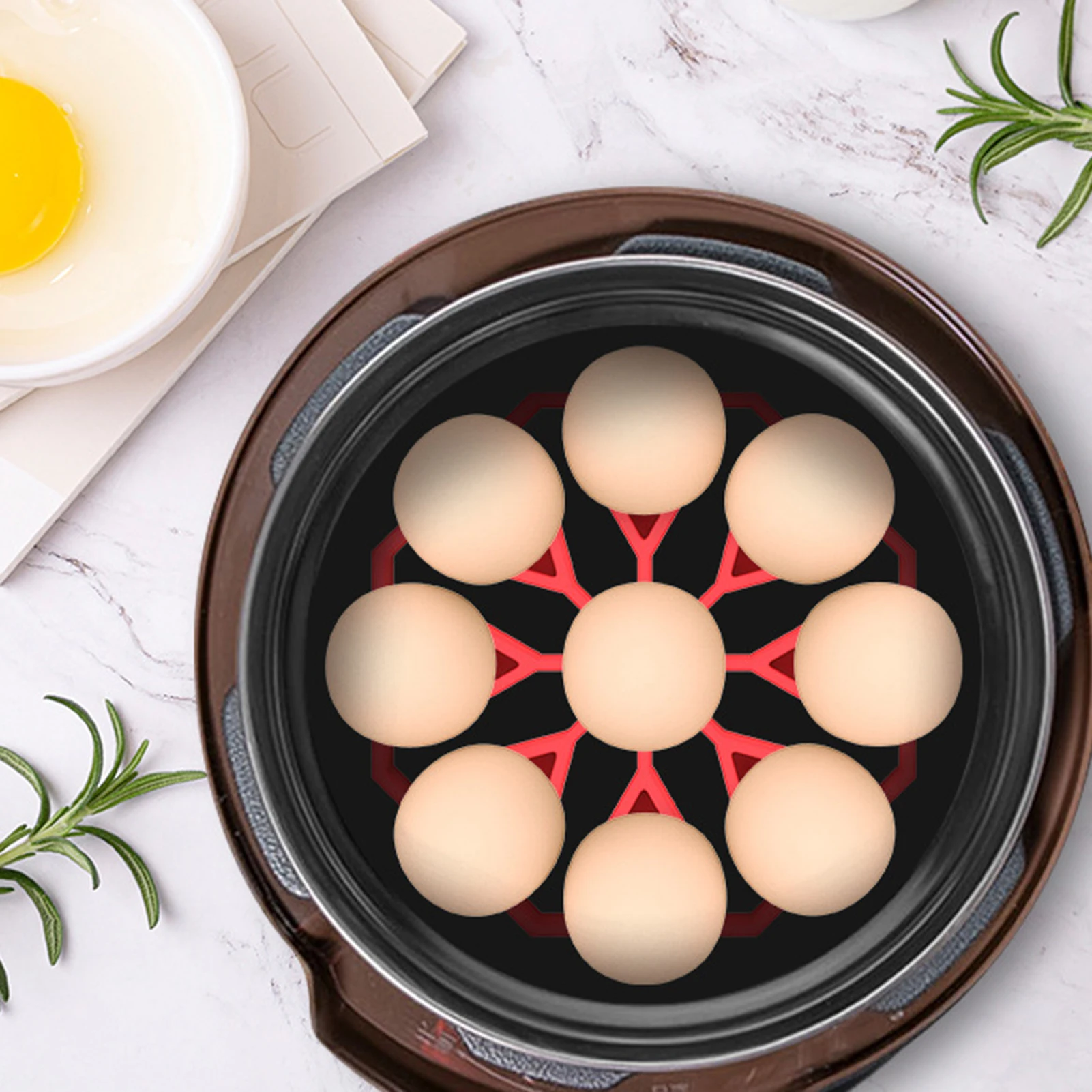 

Silicone Egg Bites Molds Steamer Rack for Pressure Cooker Accessories Cooker Egg Rack Stable Durable Silicone Egg Holder