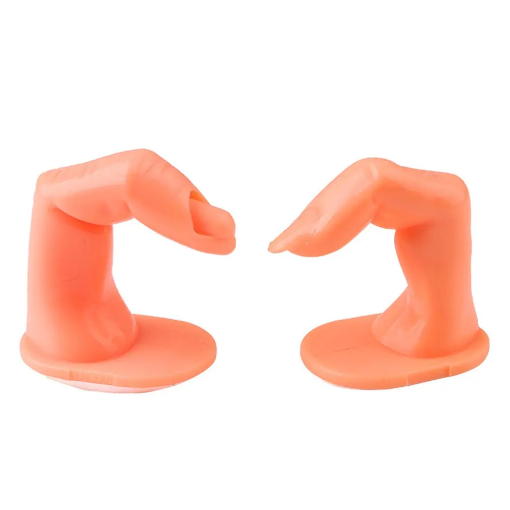 

10 Pcs Practice Finger Training Display Practice Stand Fake Finger Plastic Model For Nail Art Practice