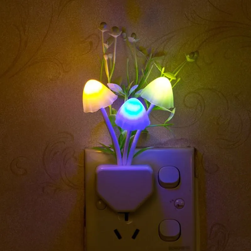 Украшение дома LED ночник Водяная трава Семь цветов меняются интеллектуальный