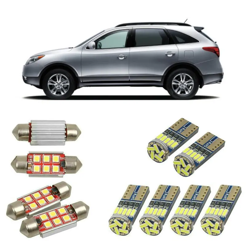

Interior led Car lights For Hyundai ix55 off road bulbs for cars License Plate Light 14pc