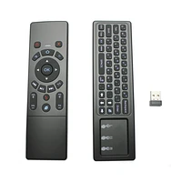 2 4g t6 wireless air mouse remote controller mini keyboard with touchpad 3 gyro 3 gsensor ir learning remote control