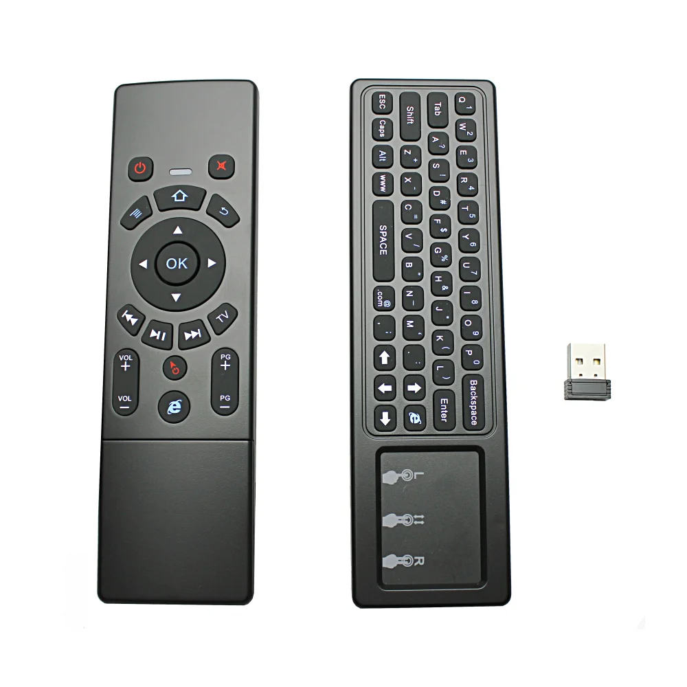 T6 2 4G Fly mouse мини беспроводная клавиатура airmouse с тачпадом 3 гироскоп Gsensor ИК пульт