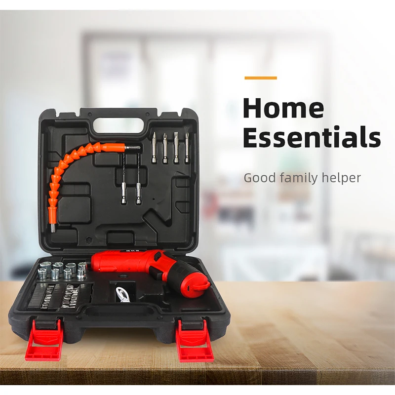 

Cordless Electric Screwdriver Bits kit 4.2V Rechargeable Power Drill Screw Driver Kit with LED light Mini Wireless Power Driver